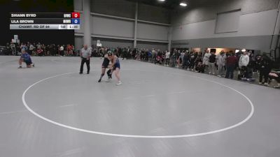 120 lbs Champ. Rd Of 64 - Shiann Byrd, Grand View Wrestling Club vs Lila Brown, Motown Wrestling