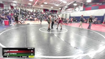 190 lbs Champ. Round 2 - Jacob Gamboa, Mar Vista vs Tyler Andersen, Perry