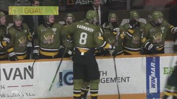 Oskar Konobelj First Career OHL Goal (1) | 2026 London Knights vs North Bay Battalion | Oct 29