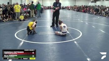 60 lbs Champ. Round 1 - Magnolia Crittenden, Three Rivers Wildcats vs Ella Hardman, Michigan Matcats