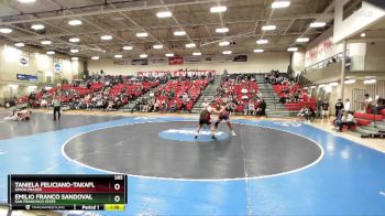 285 lbs Quarterfinal - Emilio Franco Sandoval, San Francisco State vs Taniela Feliciano-Takafua, Simon Fraser