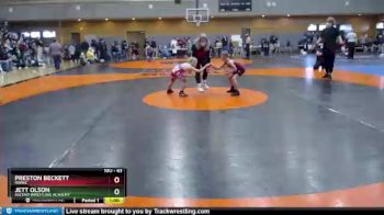 63 lbs Quarterfinal - Jett Olson, Ascend Wrestling Academy vs Preston Beckett, NWWC