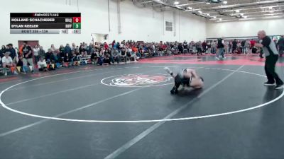 139 lbs Cons. Round 2 - Holland Schacherer, Dawson-Boyd - Lac Qui Parle - Montevideo United vs Dylan Keeler, Buffalo