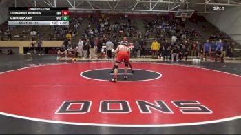 141 lbs Champ. Round 1 - Leonardo Montes, Imperial Valley College vs Jahir Sedano, Victor Valley College