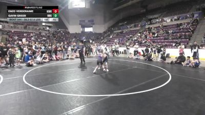 56.2-57.6 lbs Champ. Round 1 - Enzo Verderaime, High Elevation Wrestling Club vs Gavin Greer, Widefield Wrestling Club