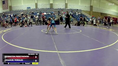 59 lbs 1st Place Match - Remington Pierzynowski, MI vs Immanuel Morales, IL