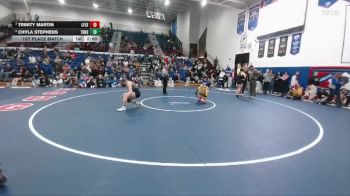 155 lbs 1st Place Match - Trinity Martin, Lingle-Ft. Laramie/Southeast vs Chyla Stephens, Thunder Basin High School
