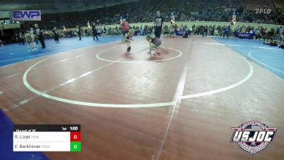 55 lbs Round Of 16 - Reece Lizak, Texas Elite Wrestling vs Eric Barkhimer, Choctaw Ironman Youth Wrestling