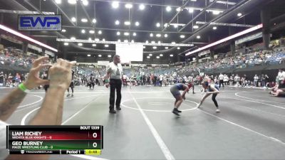 82 lbs Cons. Round 2 - Liam Richey, Wichita Blue Knights vs Geo Burney, Maize Wrestling Club