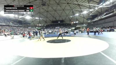 Girls 3A 135 lbs Champ. Round 1 - Sofia Rodriguez Vasquez, Meadowdale (Girls) vs Kaycee Potts, Kelso (Girls)