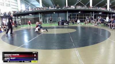 87 lbs Placement Matches (8 Team) - Bridget Martin, Indiana vs Avery Riley, Ohio