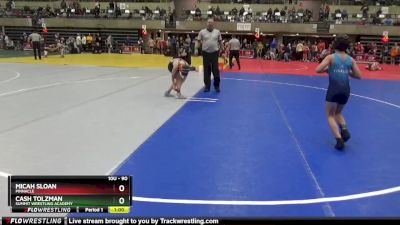 90 lbs Semifinal - Cash Tolzman, Summit Wrestling Academy vs Micah Sloan, Pinnacle