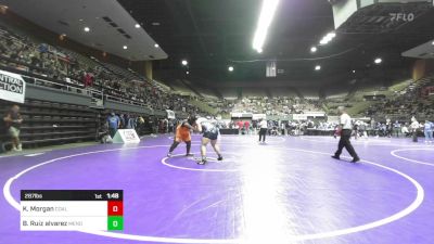 287 lbs Round Of 32 - Kamern Morgan, Coalinga vs Bryan Ruiz Alvarez, Mendota