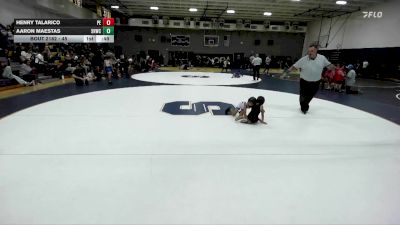 45 lbs Cons. Semi - Aaron Maestas, Savage House Wrestling Club vs Henry Talarico, Poway Elite