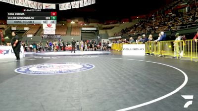 Junior Girls - 140 lbs Cons. Round 2 - Khloe Meisenbach, South San Francisco Gator WC vs Kira Demma