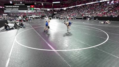 132 lbs Quarters - Oliver Larson, River Falls vs Bryson Busler, Watertown
