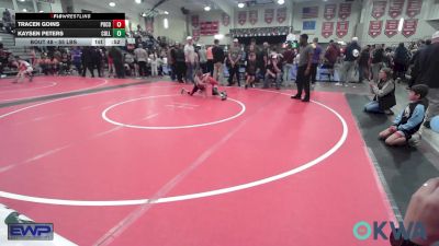 55 lbs Consi Of 4 - Tracen Goins, Pocola Youth Wrestling vs Kaysen Peters, Collinsville Cardinal Youth Wrestling