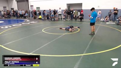 60 lbs Final - Finley McPeck, Mat-Su Matmen vs Hannah Anders, Fairbanks Wrestling Club