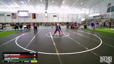 175 lbs Cons. Round 2 - Xavien Valdivia, Green Valley vs Gavin Hemenway, Reno