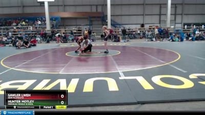 100 lbs Cons. Round 3 - Hunter Motley, Meridian Middle School vs SawLer Lweh, New Plymouth