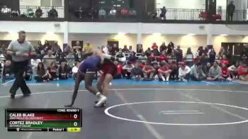 157 lbs Cons. Round 1 - Cortez Bradley, Defiance Collge vs Caleb Blake, Ohio Wesleyan University