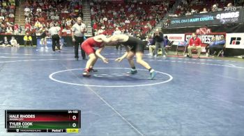 3A-165 lbs Cons. Round 2 - Tyler Cook, Sioux City East vs Hale Rhodes, Mason City