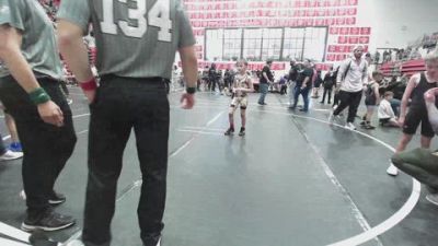 61 lbs Rr Rnd 3 - Eldon Boevers, Harrah Little League Wrestling vs Tobias Sanders, OKC Saints Wrestling