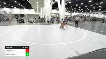 100 lbs Consi Of 4 - Jayce Powers, Mantanona TC vs Erick Rodriguez, Riverside Rascals