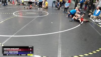 53 lbs Cons. Round 2 - Noah Hightower, Mid Valley Wrestling Club vs Kayson Marchant, Chugach Eagles Wrestling Club