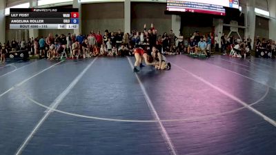 115 lbs Cons. Semis - Lily Feist, Washington vs Angelina Roller, Colorado