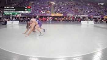 157 lbs Finals (8 Team) - Colton Weiler, University Of Dubuque vs Jayden Lewis, Albion