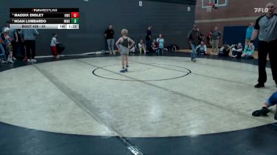 61 lbs 1st Place Match - Maddix Ensley, Homedale Wrestling Club vs Noah Lombardo, Middleton Wrestling Club