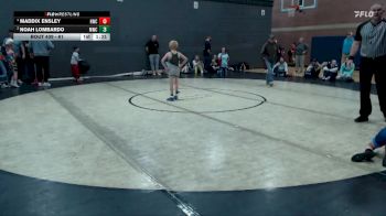 61 lbs 1st Place Match - Maddix Ensley, Homedale Wrestling Club vs Noah Lombardo, Middleton Wrestling Club