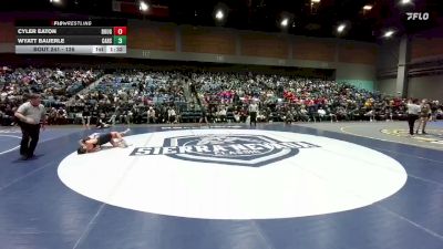 126 lbs Champ. Round 1 - Cyler Eaton, Douglas vs Wyatt Bauerle, Carson