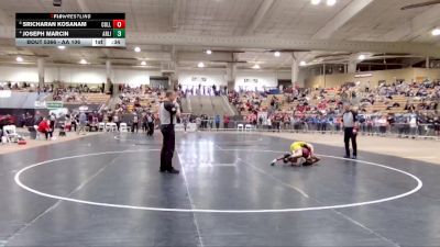 AA 106 lbs 3rd Place Match - Joseph Marcin, Arlington High School vs Sricharan Kosanam, Collierville High School