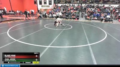 138 lbs Champ. Round 3 - Zain Javan, Wilmette (LOYOLA) vs Blake Mink, EDWARDVILLE (HS)