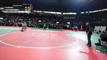 120 lbs Cons. Round 3 - Tyler Bell, Unattached vs Cale Westerbeck, Unattached