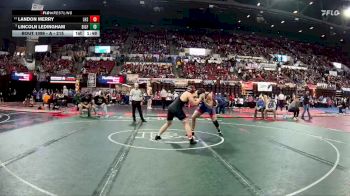 A - 215 lbs Champ. Round 1 - Lincoln Ledingham, Bigfork vs Landon Merry, Lockwood (Billings)