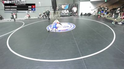 120 lbs Kaden Owens, NAWA - North Area Wrestling Association vs Aiden Medina, CVWA - Central Valley Wrestling Association