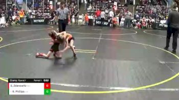 46 lbs Champ. Round 1 - Ryker Phillips, Dowagiac WC vs Sawyer Zdanowitz, Northwest Red Crushers