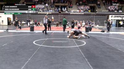 197 lbs Quarterfinal - Alex Hamrick, Brown vs Reid Schroeder, Army