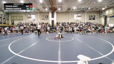 120 lbs Quarterfinal - Michael Barry, Wakefield vs Brennan Chisholm, Bristol County/Dighton Rehoboth