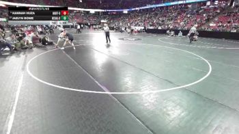 Girls 126 lbs Champ. Round 1 - Hannah Huza, Hortonville-Girls vs Jaelyn Bowe, Regis/Altoona-Girls