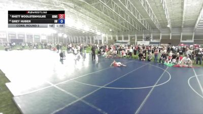 49 lbs Cons. Round 3 - Rhett Woolstenhulme, South Summit Wrestling Club vs Grey Huber, Uintah Wrestling