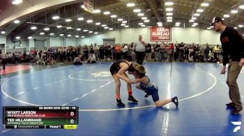 70 lbs Quarterfinal - Wyatt Larson, Wild Buffalo Wrestling Club vs Ted Hillanbrand, Smithfield Youth Wrestling