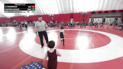 8U True Beginner - 54.6-58.4 Champ. Round 3 - Wayne Thomas Jr., Wisconsin vs Jaxon Kaelber, Westosha Wrestling Club Incorporated