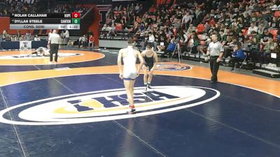 1A 120 lbs Cons. Semi - Dyllan Steele, Canton vs Nolan Callahan, Chicago (C. Hope Academy)