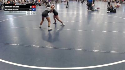 110 lbs Champ. Round 1 - Afftynn Stusse, Wartburg vs Mileena Notaro, Southeast CC