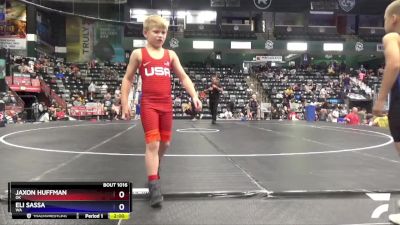 70 lbs Quarterfinal - Jaxon Huffman, OK vs Eli Sassa, WA