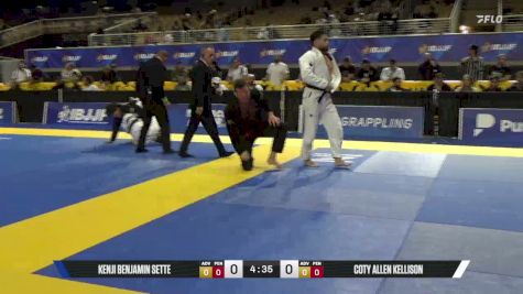Coty Allen Kellison vs Kenji Benjamin Sette 2026 Pan Jiu Jitsu IBJJF Championship